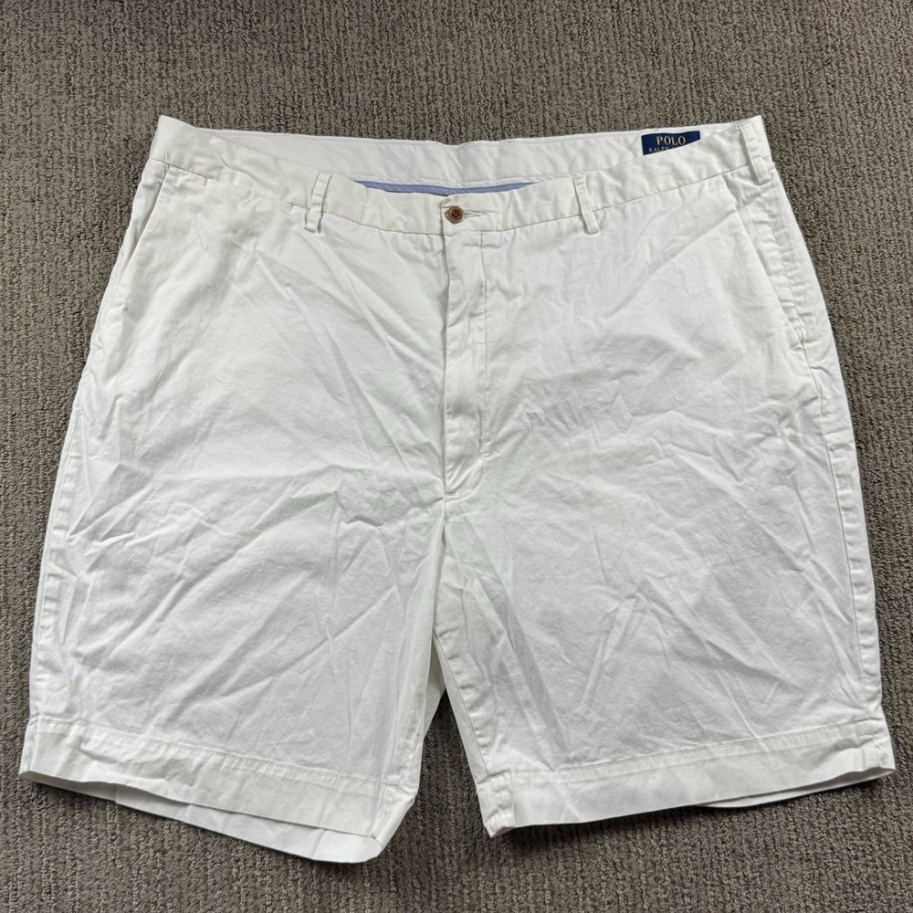Polo Ralph Lauren Mens 44B Stretch Classic Fit 9" Chino Shorts Flat Front Golf
